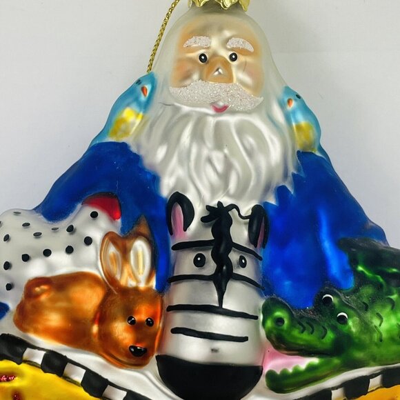 Noah’s Ark Two by Two MERCURY GLASS CHRISTMAS Tree Animal ORNAMENT Arc - Picture 3 of 8